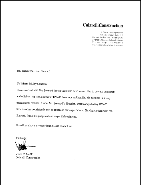 Reference Letters